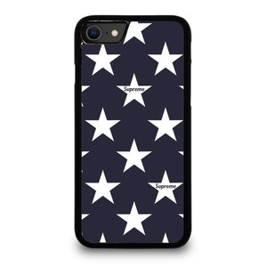 SUPREME STARS PATTERN iPhone SE 2020 Case Cover SUPREME STARS PATTERN iPhone SE 2020 Case Cover