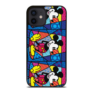 ROMERO BRITTO MICKEY MOUSE COLLAGE iPhone 12 Mini Case Cover ROMERO BRITTO MICKEY MOUSE COLLAGE iPhone 12 Mini Case Cover