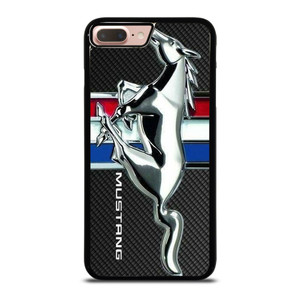 FORD MUSTANG CARBON METAL EMBLEM iPhone 7 / 8 Plus Case Cover