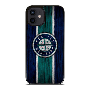 SEATTLE MARINERS WOODEN STRIPE LOGO iPhone 12 Mini Case Cover SEATTLE MARINERS WOODEN STRIPE LOGO iPhone 12 Mini Case Cover