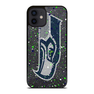 SEATTLE SEAHAWKS SPLASHED LOGO  iPhone 12 Mini Case Cover
