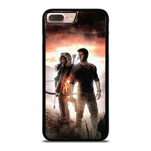 NATHAN DRAKE AND LARA CROFT UNCHARTED GAMES iPhone 7 / 8 Plus Case Cover NATHAN DRAKE AND LARA CROFT UNCHARTED GAMES iPhone 7 / 8 Plus Case Cover