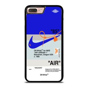 NIKE AIR JORDAN 1 OFF WHITE BLUE iPhone 7 / 8 Plus Case Cover
