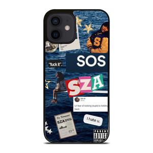 SZA SOS ALBUM COLLAGE iPhone 12 Mini Case Cover SZA SOS ALBUM COLLAGE iPhone 12 Mini Case Cover