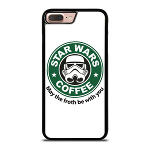 STARBUCKS COFFEE STAR WARS MAY THE FROTH BE WITH YOU iPhone 7 / 8 Plus Case Cover
