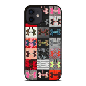 UNDER ARMOUR LOGO COLLAGE  iPhone 12 Mini Case Cover UNDER ARMOUR LOGO COLLAGE  iPhone 12 Mini Case Cover