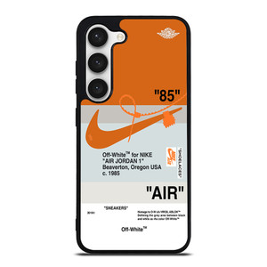 NIKE AIR JORDAN 1 OFF WHITE ORANGE Samsung Galaxy S23 Case Cover NIKE AIR JORDAN 1 OFF WHITE ORANGE Samsung Galaxy S23 Case Cover