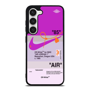NIKE AIR JORDAN 1 OFF WHITE PURPLE Samsung Galaxy S23 Case Cover NIKE AIR JORDAN 1 OFF WHITE PURPLE Samsung Galaxy S23 Case Cover