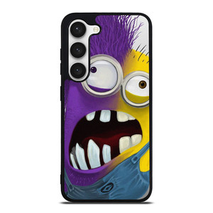PURPLE HALF MINION CARTOON Samsung Galaxy S23 Case Cover PURPLE HALF MINION CARTOON Samsung Galaxy S23 Case Cover