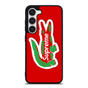 SUPREME X LACOSTE SYMBOL Samsung Galaxy S23 Case Cover SUPREME X LACOSTE SYMBOL Samsung Galaxy S23 Case Cover