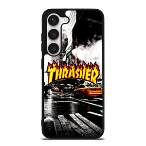 THRASHER SKATEBOARD NEW YORK LOGO Samsung Galaxy S23 Case Cover THRASHER SKATEBOARD NEW YORK LOGO Samsung Galaxy S23 Case Cover