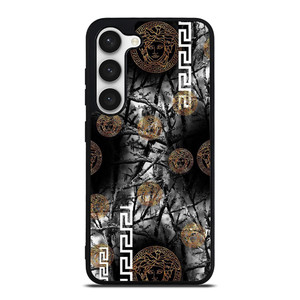 VERCASE CAMO LEAF BLACK WHITE Samsung Galaxy S23 Case Cover VERCASE CAMO LEAF BLACK WHITE Samsung Galaxy S23 Case Cover