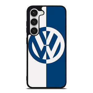 VW VOLKSWAGEN SLICED BLUE LOGO Samsung Galaxy S23 Case Cover VW VOLKSWAGEN SLICED BLUE LOGO Samsung Galaxy S23 Case Cover