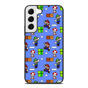 MARIO BROS LUIGI TOAD CUTE PATTERN Samsung Galaxy S22 Case Cover