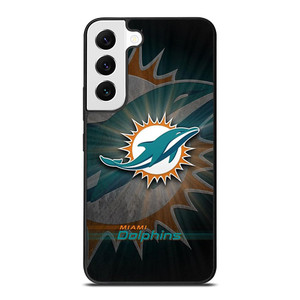 MIAMI DOLPHINS FOOTBALL METAL LOGO Samsung Galaxy S22 Case Cover