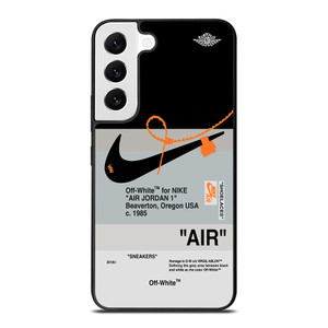 NIKE AIR JORDAN 1 OFF WHITE BLACK Samsung Galaxy S22 Case Cover