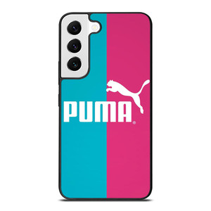PUMA BLUE PINK LOGO Samsung Galaxy S22 Case Cover PUMA BLUE PINK LOGO Samsung Galaxy S22 Case Cover