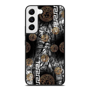 VERCASE CAMO LEAF BLACK WHITE Samsung Galaxy S22 Case Cover