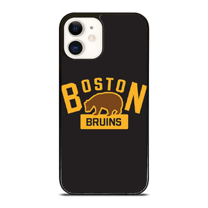BOSTON BRUINS NHL BEAR SYMBOL iPhone 12 Case Cover BOSTON BRUINS NHL BEAR SYMBOL iPhone 12 Case Cover