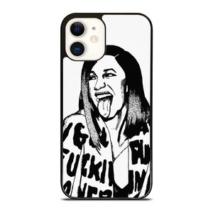 CARDI B CARTOON ILLUSTRATION iPhone 12 Case Cover CARDI B CARTOON ILLUSTRATION iPhone 12 Case Cover
