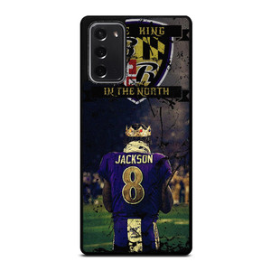 LAMAR JACKSON KING OF THE NORTH Samsung Galaxy Note 20 Case Cover LAMAR JACKSON KING OF THE NORTH Samsung Galaxy Note 20 Case Cover