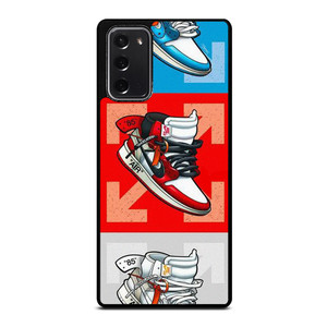 NIKE AIR JORDAN OFF WHITE SNEAKERS VECTOR Samsung Galaxy Note 20 Case Cover NIKE AIR JORDAN OFF WHITE SNEAKERS VECTOR Samsung Galaxy Note 20 Case Cover