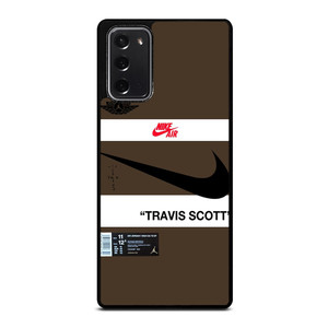 NIKE AIR JORDAN TRAVIS SCOTT BROWN Samsung Galaxy Note 20 Case Cover NIKE AIR JORDAN TRAVIS SCOTT BROWN Samsung Galaxy Note 20 Case Cover