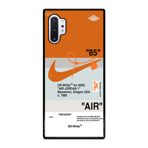 NIKE AIR JORDAN 1 OFF WHITE ORANGE Samsung Galaxy Note 10 Plus Case Cover NIKE AIR JORDAN 1 OFF WHITE ORANGE Samsung Galaxy Note 10 Plus Case Cover