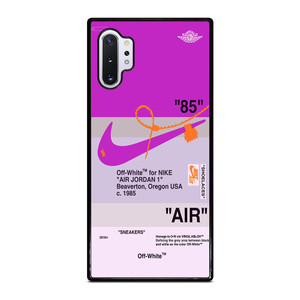 NIKE AIR JORDAN 1 OFF WHITE PURPLE Samsung Galaxy Note 10 Plus Case Cover NIKE AIR JORDAN 1 OFF WHITE PURPLE Samsung Galaxy Note 10 Plus Case Cover
