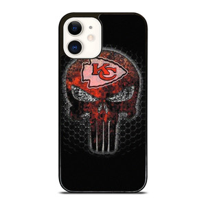 KANSAS CITY CHIEF PUNISHER SKULL LOGO iPhone 12 Case Cover KANSAS CITY CHIEF PUNISHER SKULL LOGO iPhone 12 Case Cover