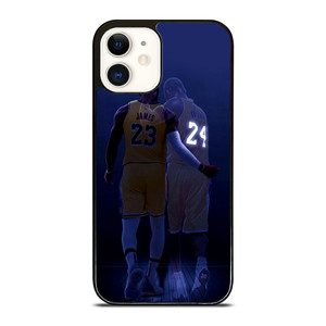 KOBE BRYANT LEBRON JAMES LA LAKERS iPhone 12 Case Cover KOBE BRYANT LEBRON JAMES LA LAKERS iPhone 12 Case Cover