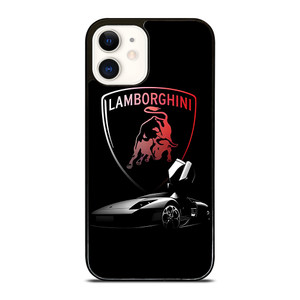 LAMBORGHINI CAR LOGO SILHOUETTE iPhone 12 Case Cover LAMBORGHINI CAR LOGO SILHOUETTE iPhone 12 Case Cover