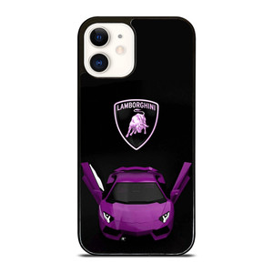 LAMBORGHINI SUPERCAR PURPLE iPhone 12 Case Cover LAMBORGHINI SUPERCAR PURPLE iPhone 12 Case Cover
