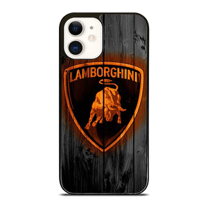 LAMBORGHINI WOOD LOGO iPhone 12 Case Cover LAMBORGHINI WOOD LOGO iPhone 12 Case Cover
