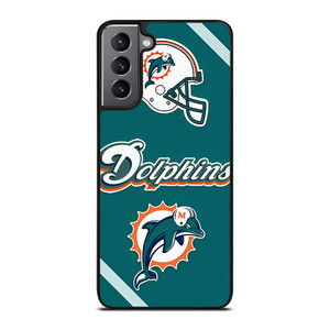 MIAMI DOLPHINS FOOTBALL HELMET LOGO Samsung Galaxy S21 Plus Case Cover