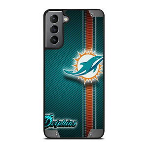MIAMI DOLPHINS FOOTBALL METAL LOGO 2 Samsung Galaxy S21 Plus Case Cover MIAMI DOLPHINS FOOTBALL METAL LOGO 2 Samsung Galaxy S21 Plus Case Cover