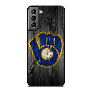 MILWAUKEE BREWERS BASEBALL WOOD LOGO Samsung Galaxy S21 Plus Case Cover