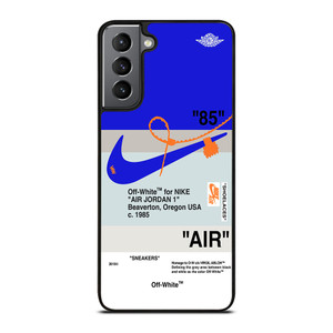 NIKE AIR JORDAN 1 OFF WHITE BLUE Samsung Galaxy S21 Plus Case Cover