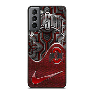 OHIO STATE BUCKEYES METAL EMBLEM Samsung Galaxy S21 Plus Case Cover OHIO STATE BUCKEYES METAL EMBLEM Samsung Galaxy S21 Plus Case Cover