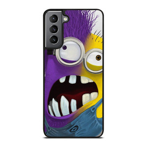 PURPLE HALF MINION CARTOON Samsung Galaxy S21 Plus Case Cover PURPLE HALF MINION CARTOON Samsung Galaxy S21 Plus Case Cover