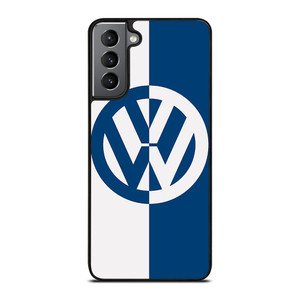 VW VOLKSWAGEN SLICED BLUE LOGO Samsung Galaxy S21 Plus Case Cover