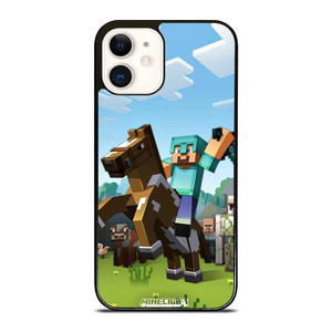 MINECRAFT KNIGHT AND HORSE iPhone 12 Case Cover MINECRAFT KNIGHT AND HORSE iPhone 12 Case Cover