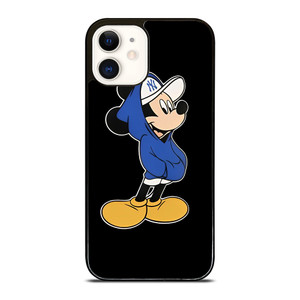 NEW YORK YANKEES MICKEY MOUSE BLACK iPhone 12 Case Cover NEW YORK YANKEES MICKEY MOUSE BLACK iPhone 12 Case Cover