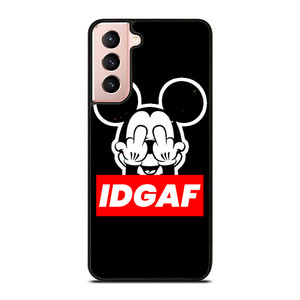 MICKEY MOUSE MIDDLE FINGER IDGAF Samsung Galaxy S21 Case Cover