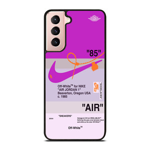 NIKE AIR JORDAN 1 OFF WHITE PURPLE Samsung Galaxy S21 Case Cover NIKE AIR JORDAN 1 OFF WHITE PURPLE Samsung Galaxy S21 Case Cover