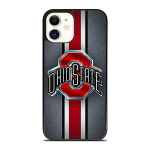 OHIO STATE BUCKEYES METAL LOGO iPhone 12 Case Cover OHIO STATE BUCKEYES METAL LOGO iPhone 12 Case Cover