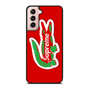 SUPREME X LACOSTE SYMBOL Samsung Galaxy S21 Case Cover SUPREME X LACOSTE SYMBOL Samsung Galaxy S21 Case Cover