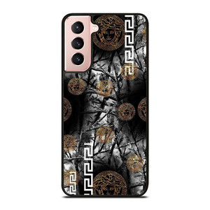 VERCASE CAMO LEAF BLACK WHITE Samsung Galaxy S21 Case Cover VERCASE CAMO LEAF BLACK WHITE Samsung Galaxy S21 Case Cover