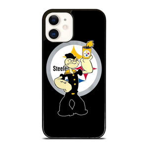 PITTSBURGH STEELERS FOOTBALL POPEYE CARTOON iPhone 12 Case Cover PITTSBURGH STEELERS FOOTBALL POPEYE CARTOON iPhone 12 Case Cover