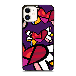 ROMERO BRITTO LOVE BUTTERFLY iPhone 12 Case Cover ROMERO BRITTO LOVE BUTTERFLY iPhone 12 Case Cover